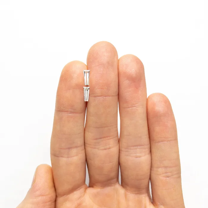 Rings Misfit Diamonds 060cttw 2pc 767x328x153mm 773x334x136mm VVS J Tapered Baguette Step Cut Matching Pair 2551801