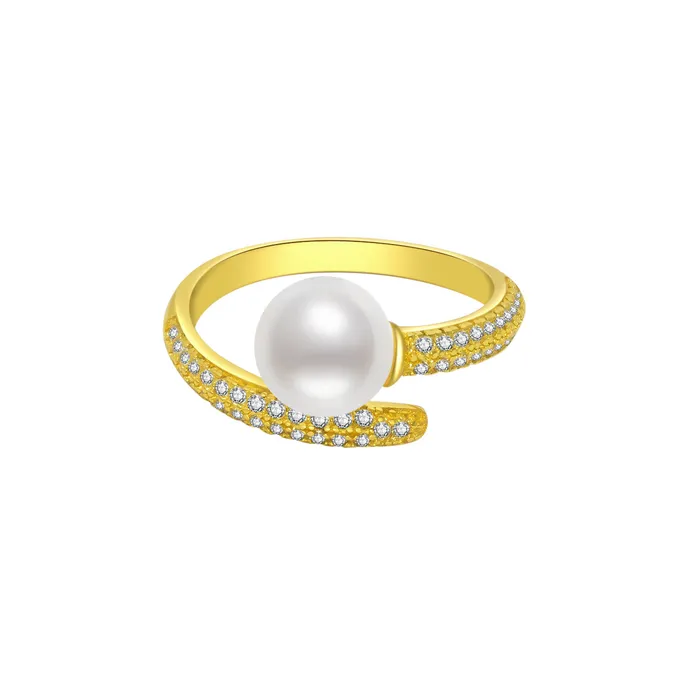 Rings Pearly Lustre Elegant Freshwater Pearl Ring WR00157