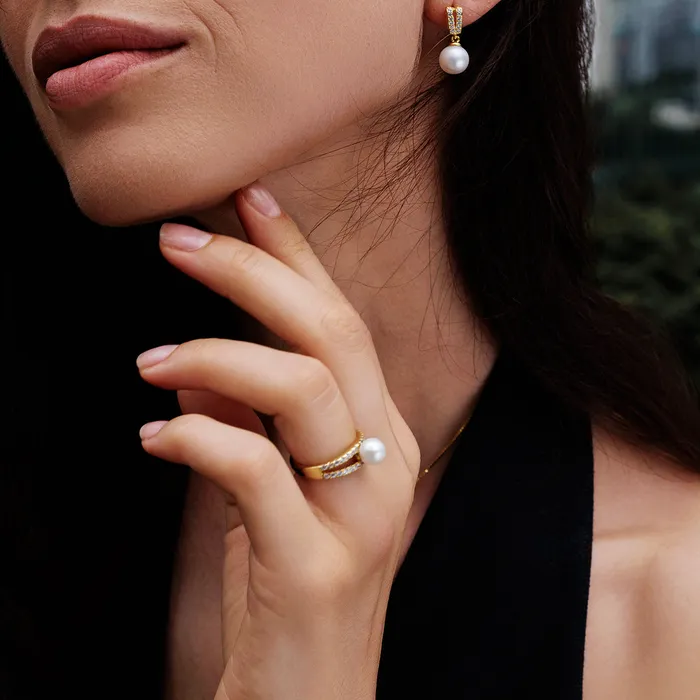 Rings Pearly Lustre New Yorker Freshwater Pearl Ring WR00253
