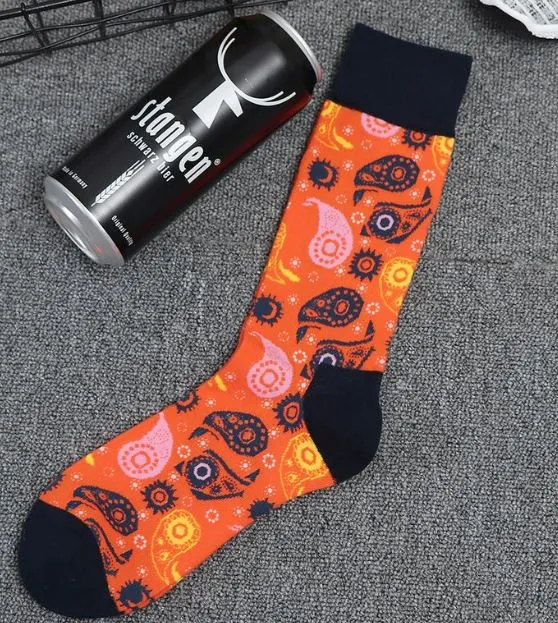 Rings POLLY SF560 Orange Paisley Design Socks