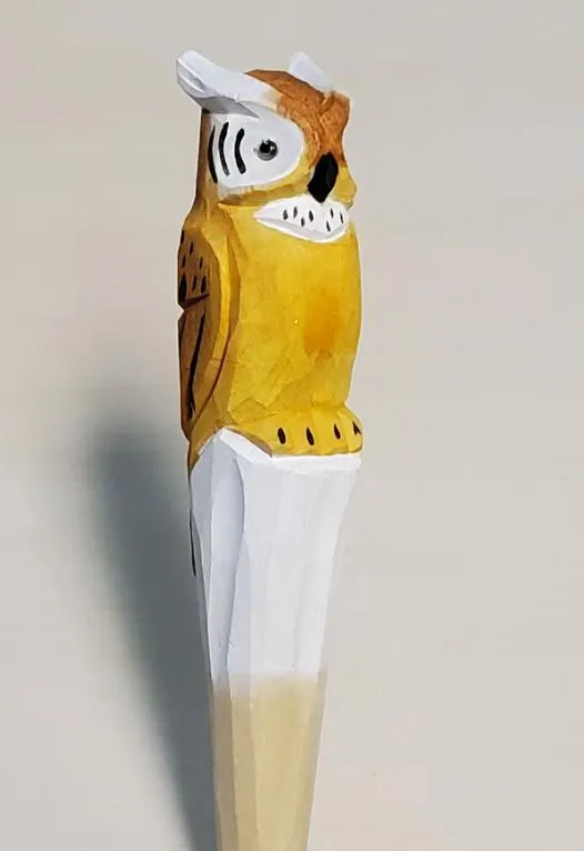 Rings POLLY V103 Owl Wood Pen