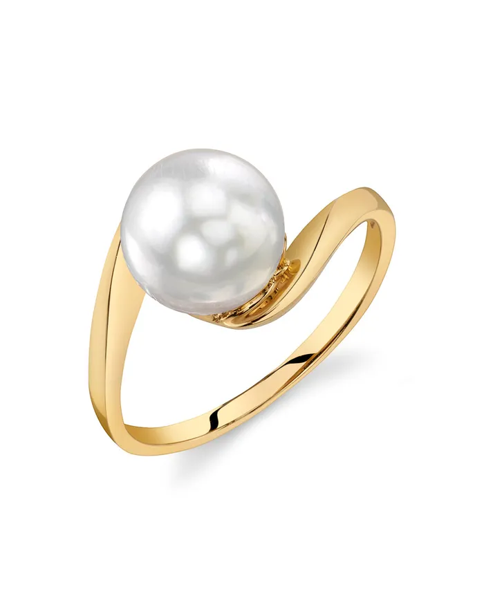 Rings spt White South Sea Pearl Antares Solitaire Ring