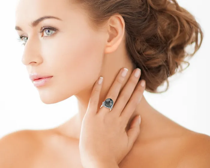 Rings Tahitian South Sea Pearl Diamond Nora Ring spt