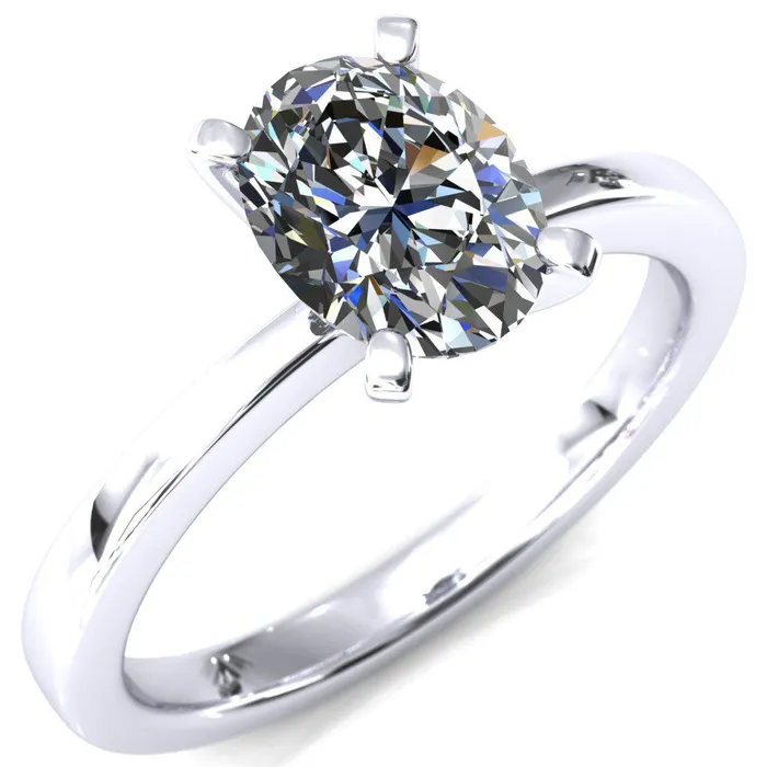 Rings Tessa Oval Lab Grown Diamond 4 Prong Pitched Shoulders Solitaire Engagement Ring Fire Brilliance Rings Tessa Oval Lab Grown Diamond 4 Prong Pitched Shoulders Solitaire Engagement Ring Fire Brilliance