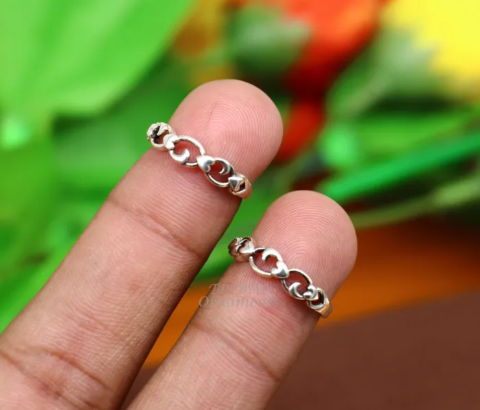 Rings Traditional design 925 sterling silver vintage handmade toe ring belly dance womens jewelry awesome tribal jewelry Rajasthan India ytr24 TRIBAL ORNAMENTS Rings Traditional design 925 sterling silver vintage handmade toe ring belly dance womens jewelry awesome tribal jewelry Rajasthan India ytr24 TRIBAL ORNAMENTS