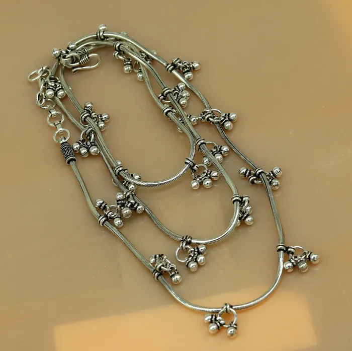 Rings TRIBAL ORNAMENTS 34 to 36 925 sterling silver handmade vintage design customized snake belly chain amazing hanging drops waist chain wedding jewelry wch08