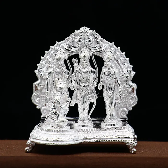 Rings TRIBAL ORNAMENTS 925 sterling silver handmade Divine Hindu god Rama Laxman Seeta and Hanuman blessing Statue Ram Darbar Divine figurine puja article art642 Rings TRIBAL ORNAMENTS 925 sterling silver handmade Divine Hindu god Rama Laxman Seeta and Hanuman blessing Statue Ram Darbar Divine figurine puja article art642