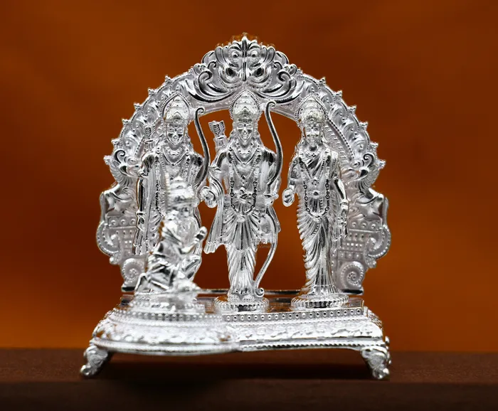 Rings TRIBAL ORNAMENTS 925 sterling silver handmade Divine Hindu god Rama Laxman Seeta and Hanuman blessing Statue Ram Darbar Divine figurine puja article art642 Rings TRIBAL ORNAMENTS 925 sterling silver handmade Divine Hindu god Rama Laxman Seeta and Hanuman blessing Statue Ram Darbar Divine figurine puja article art642