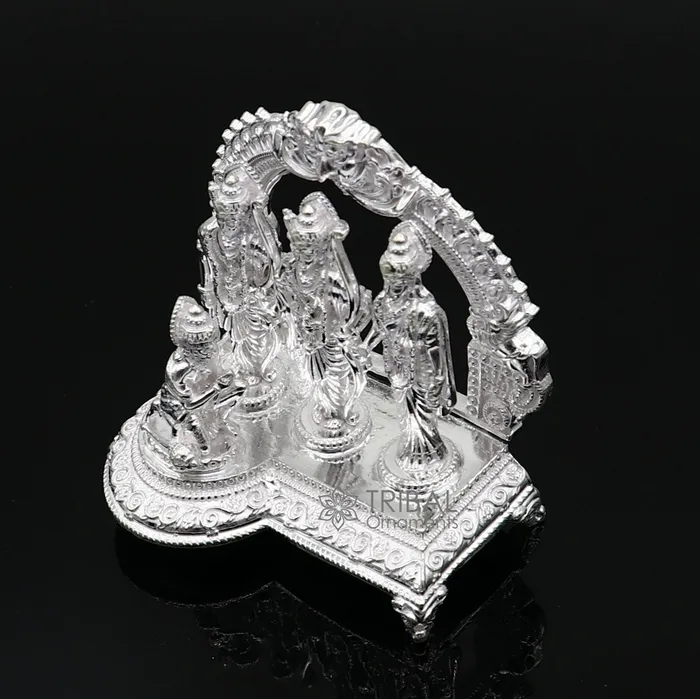 Rings TRIBAL ORNAMENTS 925 sterling silver handmade Divine Hindu god Rama Laxman Seeta and Hanuman blessing Statue Ram Darbar Divine figurine puja article art642 Rings TRIBAL ORNAMENTS 925 sterling silver handmade Divine Hindu god Rama Laxman Seeta and Hanuman blessing Statue Ram Darbar Divine figurine puja article art642