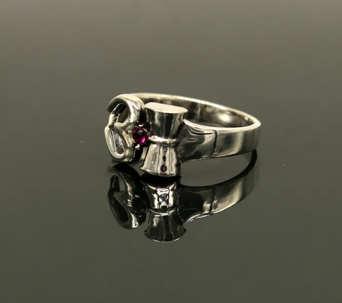 Rings TRIBAL ORNAMENTS 925 sterling silver vintage customized design shiva trident trishul ring band excellent customized pretty ring unisex jewelry sr281