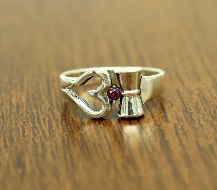 Rings TRIBAL ORNAMENTS 925 sterling silver vintage customized design shiva trident trishul ring band excellent customized pretty ring unisex jewelry sr281