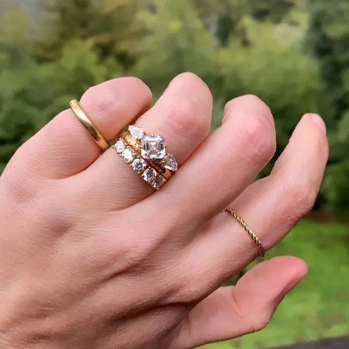 Rope Fine Gold Band Made By Gem Breakfast Rings