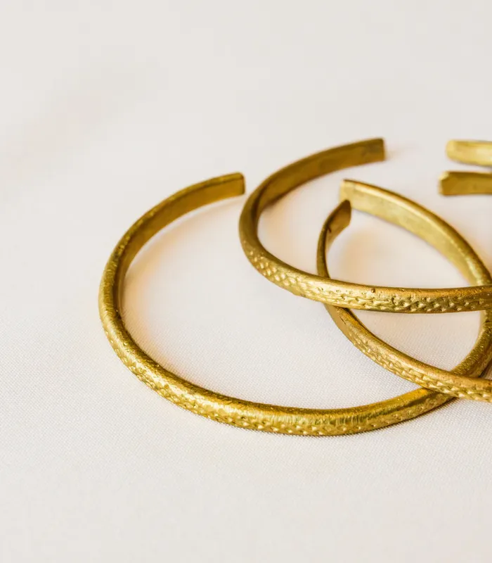 Sesotunawa Bluso Nbak Stacking Brass Bangle Bracelets
