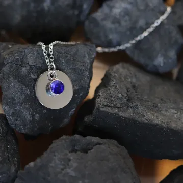 Silver Birthstone Necklace Jewelvers Necklaces Silver Birthstone Necklace Jewelvers Necklaces