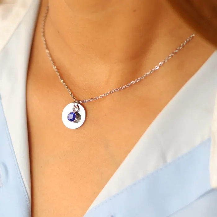 Silver Birthstone Necklace Jewelvers Necklaces Silver Birthstone Necklace Jewelvers Necklaces