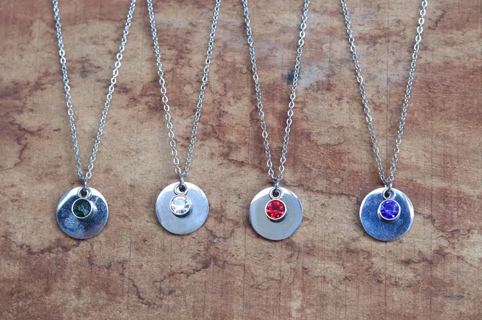 Silver Birthstone Necklace Jewelvers Necklaces Silver Birthstone Necklace Jewelvers Necklaces