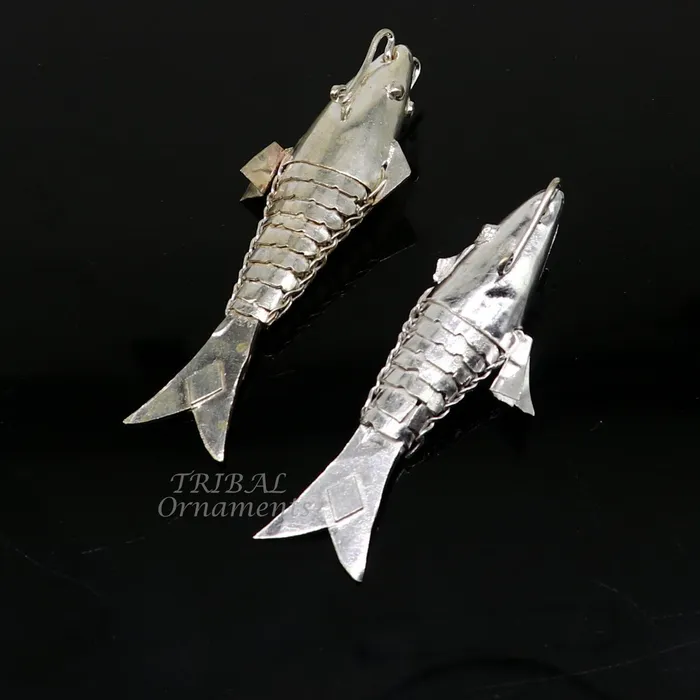 Solid silver handmade silver fish Lord vishnu avatar Matsya Silver Puja Fish For Prosperity And Good Luck best collectible art su901 TRIBAL ORNAMENTS Necklaces Solid silver handmade silver fish Lord vishnu avatar Matsya Silver Puja Fish For Prosperity And Good Luck best collectible art su901 TRIBAL ORNAMENTS Necklaces