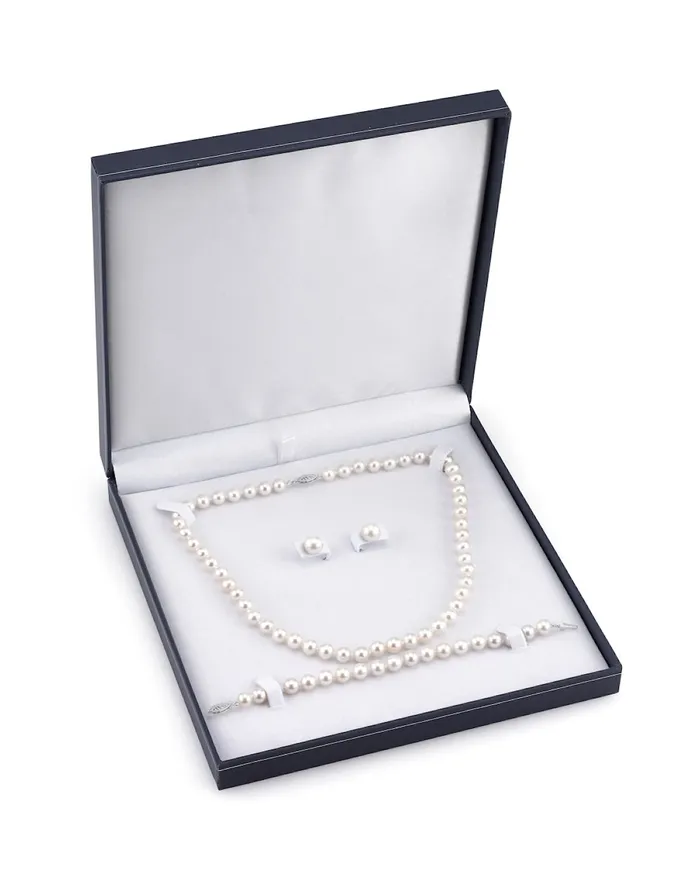 spt Bracelets 8085mm Freshwater Pearl Necklace Bracelet Earrings