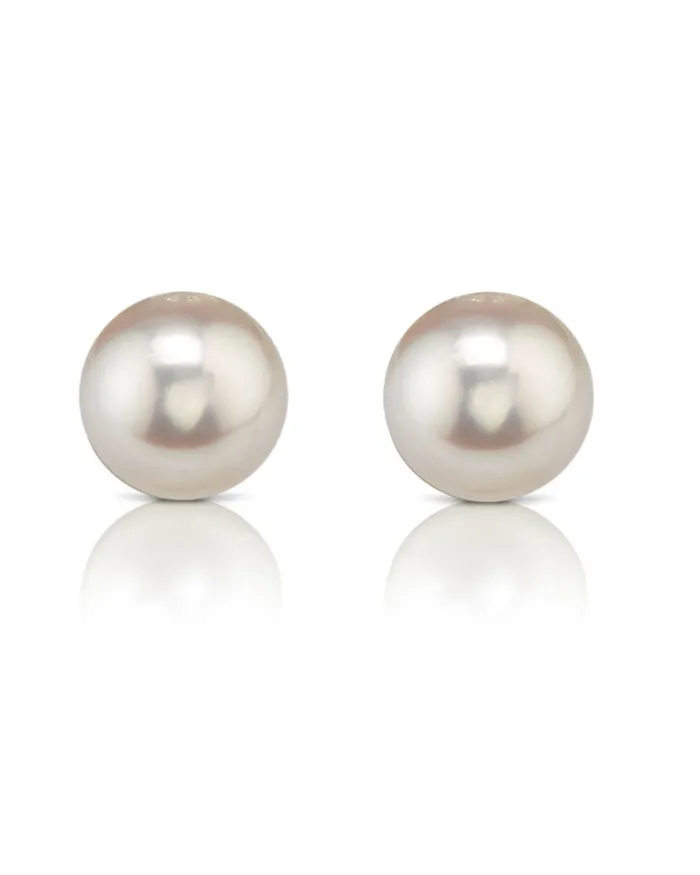 spt Earrings 8590mm Hanadama Akoya Round Pearl Stud Earrings