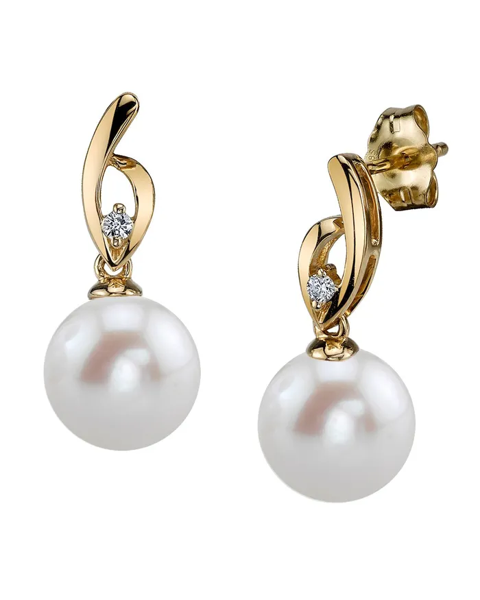 spt Earrings Freshwater Pearl Diamond Lois Earrings