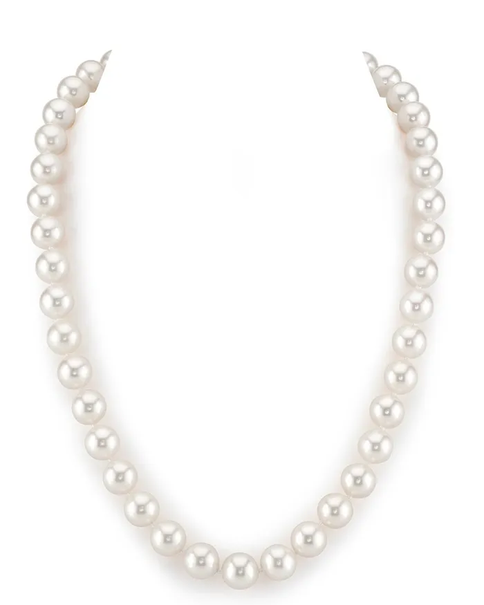 SPT Necklaces 95105mm White Freshwater Pearl Necklace AAA Quality