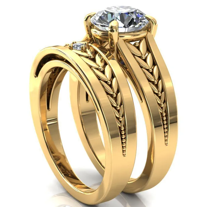 Tayah Round Center Stone 4 Prong Engagement Ring Fire Brilliance Rings