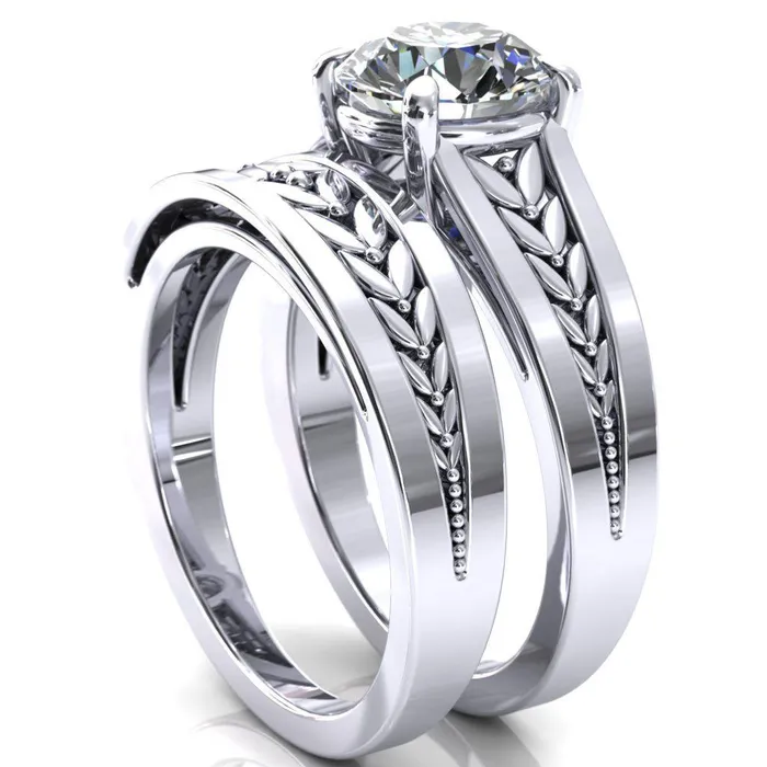 Tayah Round Center Stone 4 Prong Engagement Ring Fire Brilliance Rings