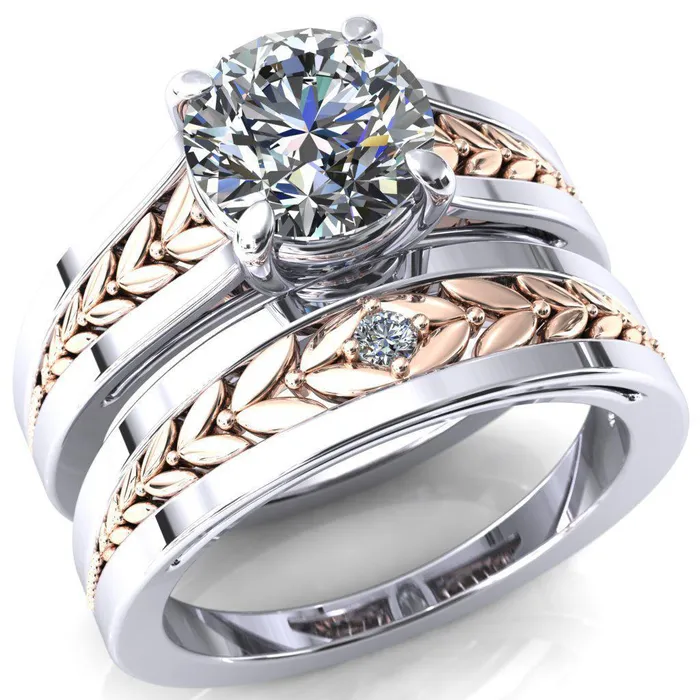 Tayah Round Center Stone 4 Prong Engagement Ring Fire Brilliance Rings
