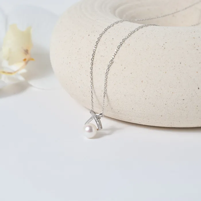 Top Grade Freshwater Pearl Necklace WN00737 X Collection Pearly Lustre Necklaces
