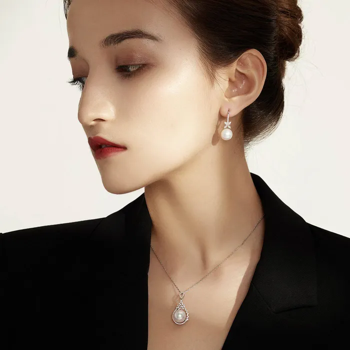 Top Lustre Edison Pearl Earrings WE00900 EVERLEAF Pearly Lustre Earrings