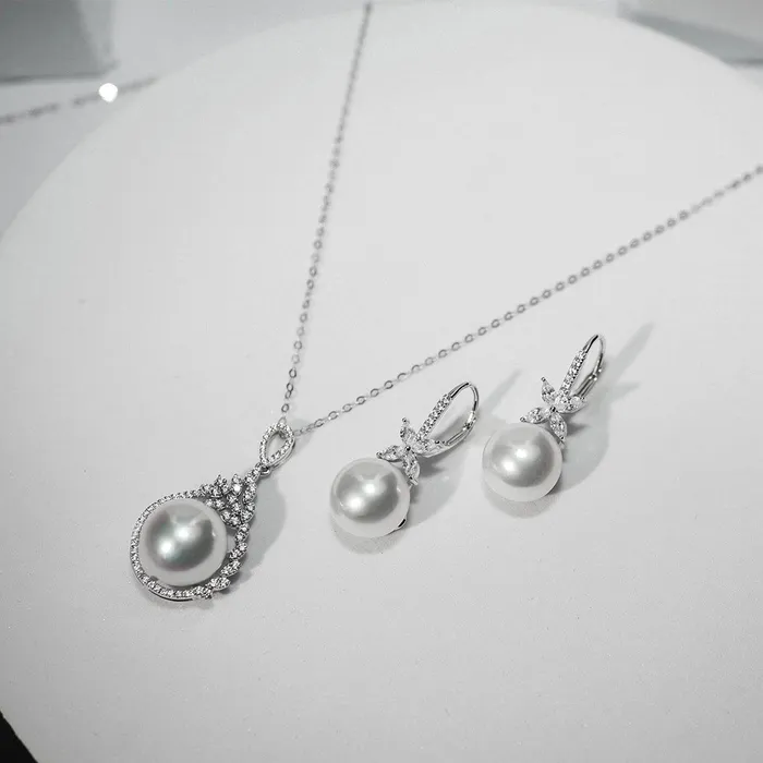 Top Lustre Edison Pearl Earrings WE00900 EVERLEAF Pearly Lustre Earrings