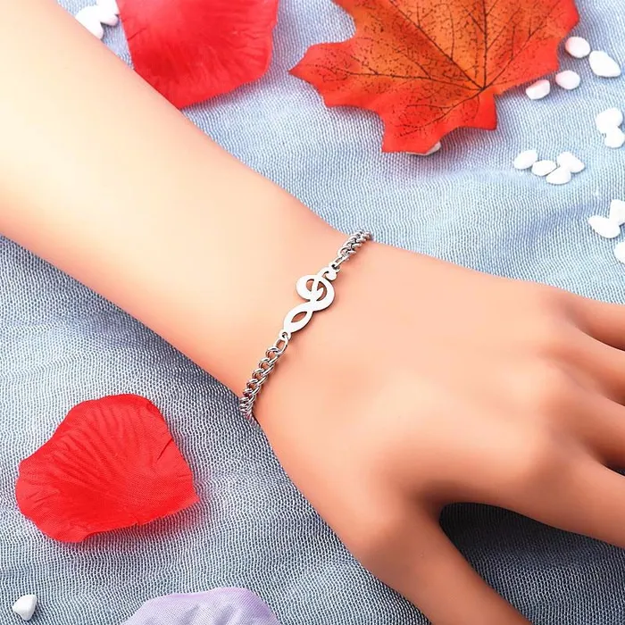 Treble Clef Chain Bracelet again jewel bijoux Store Bracelets