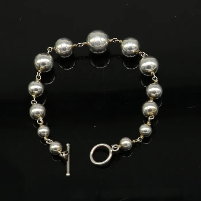 TRIBAL ORNAMENTS 925 sterling silver beaded customized bracelet best gifting stylish beaded bracelet unisex personalized belly dance jewelry nsbr241 Bracelets
