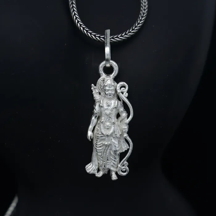 TRIBAL ORNAMENTS 925 sterling silver gold polished Lordjai Shree Ram divine pendant nsp922 Necklaces TRIBAL ORNAMENTS 925 sterling silver gold polished Lordjai Shree Ram divine pendant nsp922 Necklaces