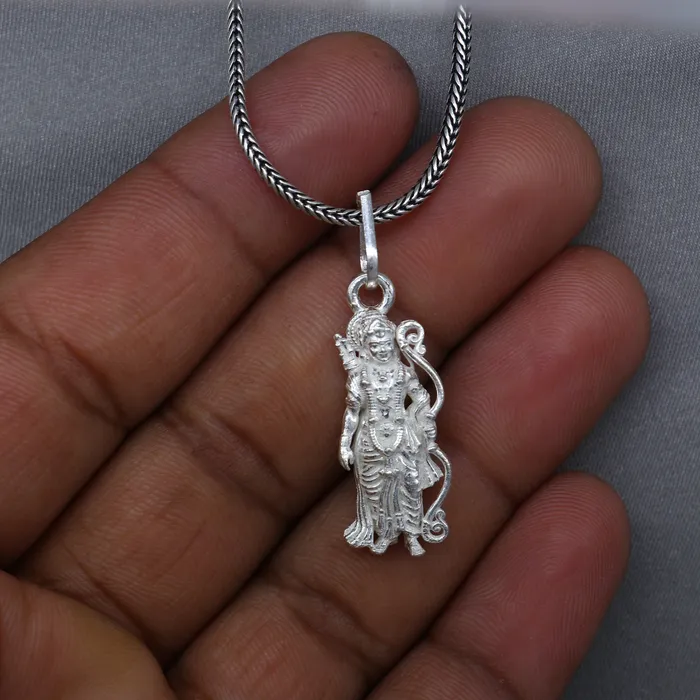 TRIBAL ORNAMENTS 925 sterling silver gold polished Lordjai Shree Ram divine pendant nsp922 Necklaces TRIBAL ORNAMENTS 925 sterling silver gold polished Lordjai Shree Ram divine pendant nsp922 Necklaces