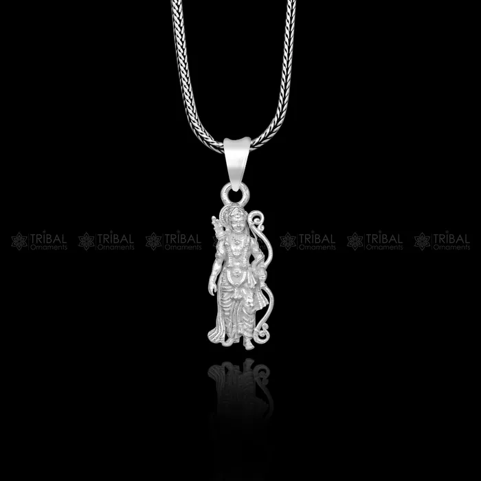 TRIBAL ORNAMENTS 925 sterling silver gold polished Lordjai Shree Ram divine pendant nsp922 Necklaces TRIBAL ORNAMENTS 925 sterling silver gold polished Lordjai Shree Ram divine pendant nsp922 Necklaces