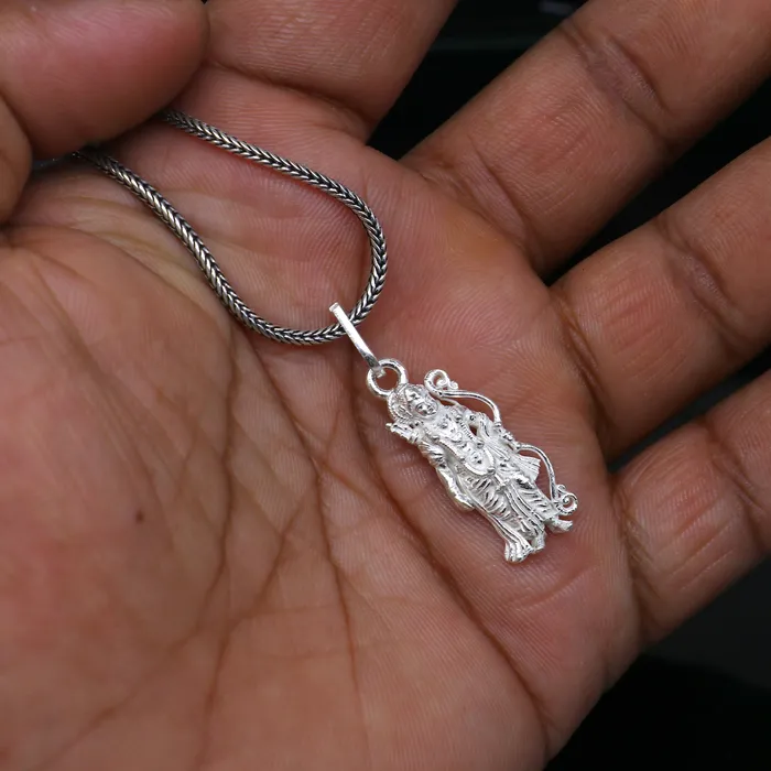 TRIBAL ORNAMENTS 925 sterling silver gold polished Lordjai Shree Ram divine pendant nsp922 Necklaces TRIBAL ORNAMENTS 925 sterling silver gold polished Lordjai Shree Ram divine pendant nsp922 Necklaces