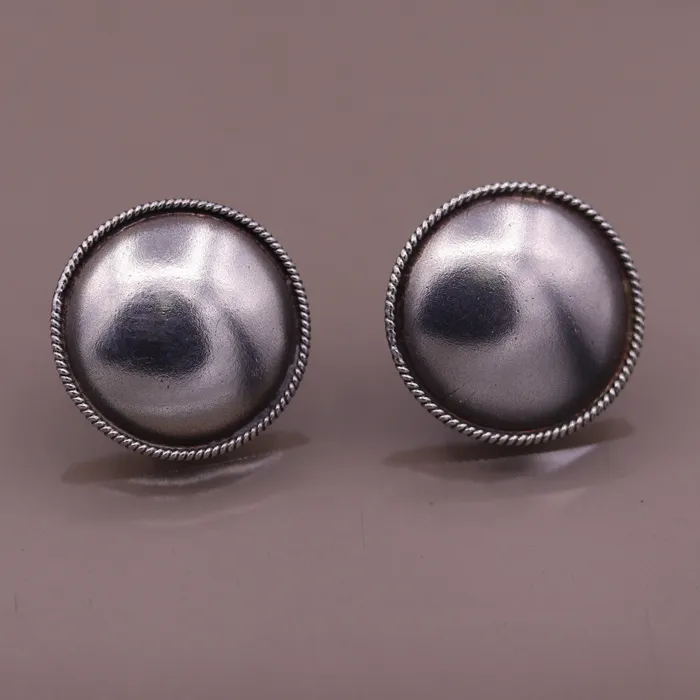 TRIBAL ORNAMENTS 925 sterling silver gorgeous plain stud earring tribal jewelry fabulous gifting stud jewelry oxidized jewelry from india s507 Earrings