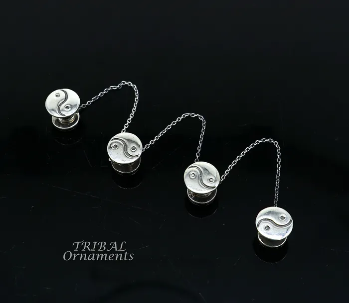TRIBAL ORNAMENTS 925 Sterling silver handmade amazing unique rond design shape ethnic style design buttons for mens kurta best gifting accessories btn20 Rings