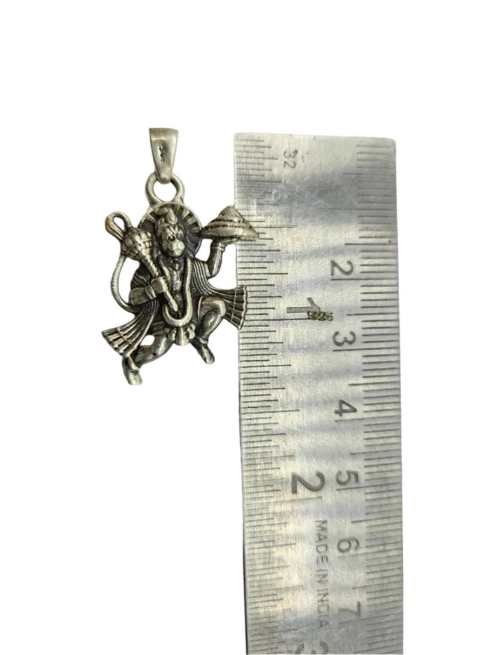 TRIBAL ORNAMENTS 925 sterling silver handmade Hindu idol God Lord hanuman flying pendant amazing divine lord bajarangbali pendant gifting jewelry NSP815 Necklaces TRIBAL ORNAMENTS 925 sterling silver handmade Hindu idol God Lord hanuman flying pendant amazing divine lord bajarangbali pendant gifting jewelry NSP815 Necklaces