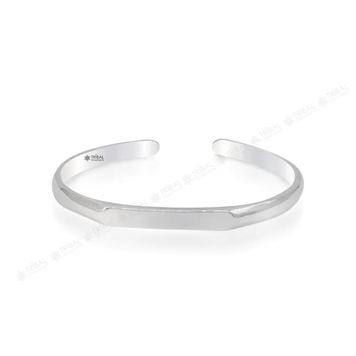 TRIBAL ORNAMENTS 925 sterling silver plain shiny bright bangle bracelet kada excellent personalized gifting adjustable fancy bangle mens or girls cuff65 Bracelets TRIBAL ORNAMENTS 925 sterling silver plain shiny bright bangle bracelet kada excellent personalized gifting adjustable fancy bangle mens or girls cuff65 Bracelets