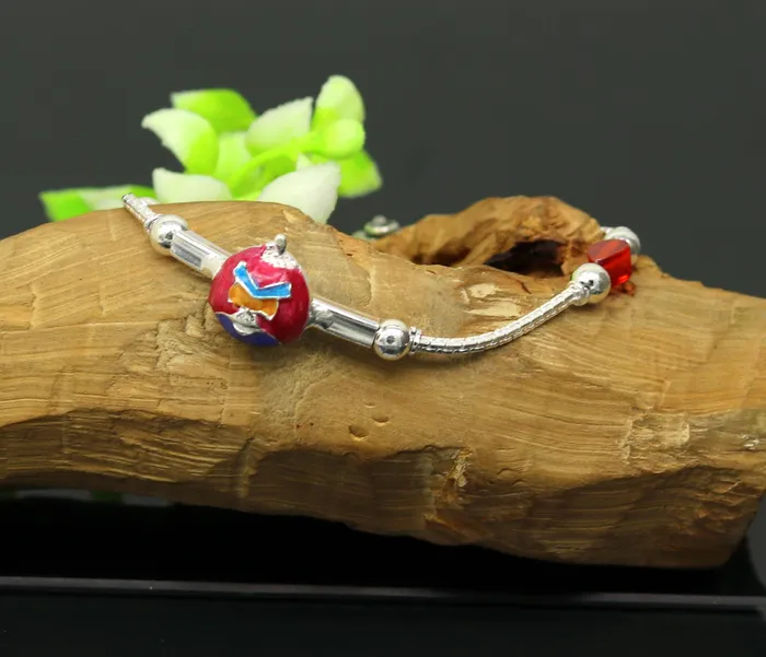 TRIBAL ORNAMENTS Bracelets 75 handmade amazing smiley customized design baby ankle bracelet teenager personalized baby gifting kids anklets jewelry nank198
