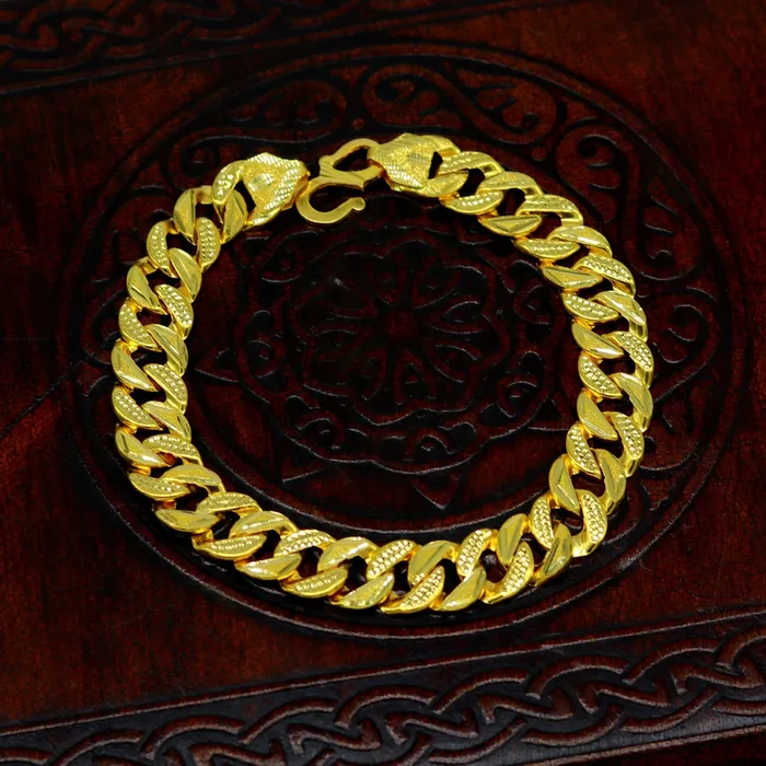 TRIBAL ORNAMENTS Bracelets 8859 22kt yellow gold custom stylish design fabulous flexible link bracelet best gift unisex personalized gold fancy jewelry br44 TRIBAL ORNAMENTS Bracelets 8859 22kt yellow gold custom stylish design fabulous flexible link bracelet best gift unisex personalized gold fancy jewelry br44