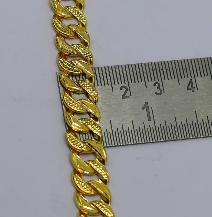TRIBAL ORNAMENTS Bracelets 8859 22kt yellow gold custom stylish design fabulous flexible link bracelet best gift unisex personalized gold fancy jewelry br44