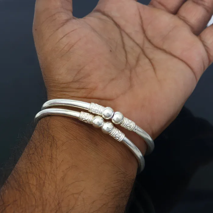 TRIBAL ORNAMENTS Bracelets 925 sterling silver handmade fabulous plain stylish kada bangle bracelet tribal jewelry nsk858 TRIBAL ORNAMENTS Bracelets 925 sterling silver handmade fabulous plain stylish kada bangle bracelet tribal jewelry nsk858