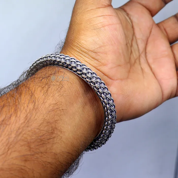 TRIBAL ORNAMENTS Bracelets 925 sterling silver handmade fashionable vintage peacock design bangle bracelet kada unisex customized personalized hiphop jewelry nsk845