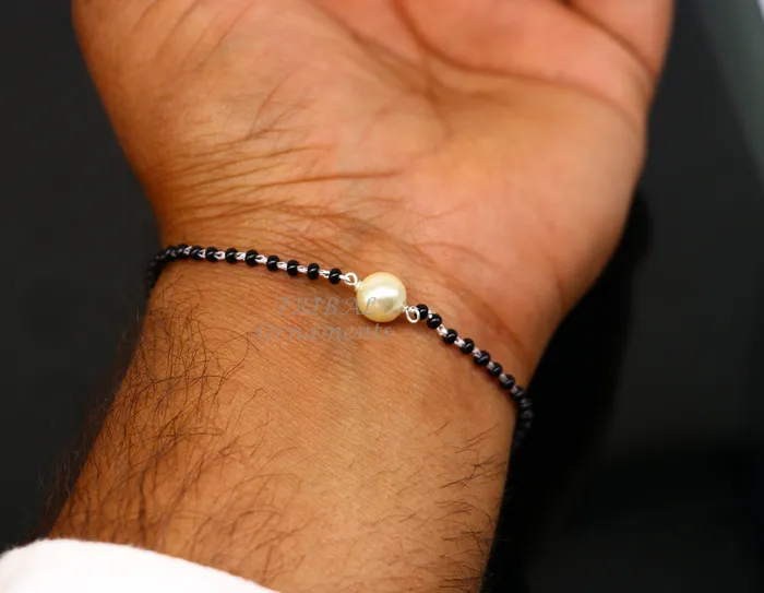 TRIBAL ORNAMENTS Bracelets 925 sterling silver modern cultural black beaded all sizes girls bracelet Combo use bracelet or anklets best Mangalsutra bracelet sbr455 TRIBAL ORNAMENTS Bracelets 925 sterling silver modern cultural black beaded all sizes girls bracelet Combo use bracelet or anklets best Mangalsutra bracelet sbr455