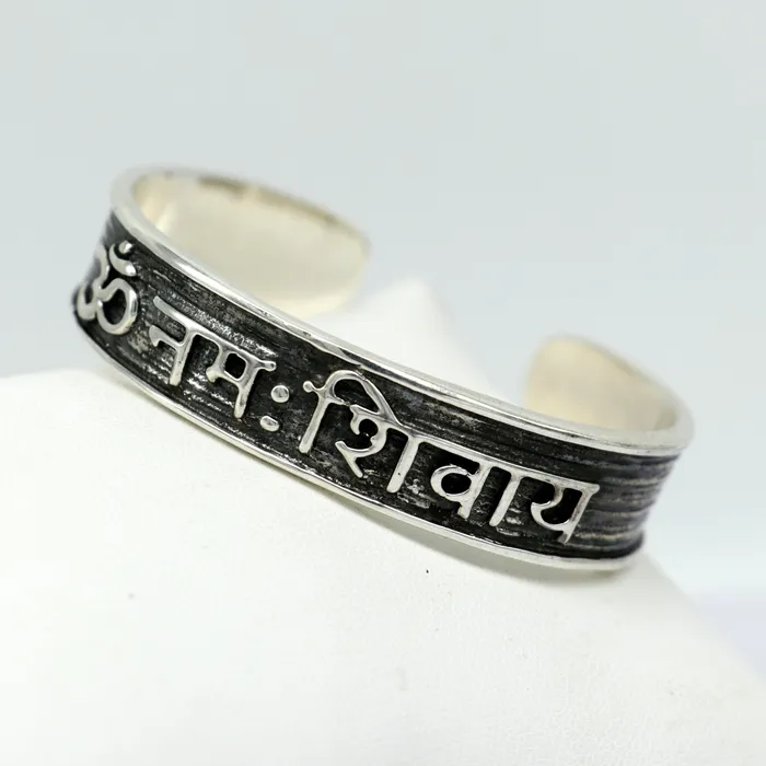 TRIBAL ORNAMENTS Bracelets Authentic 925 sterling silver exclusive design handmade cuff kada bracelet easy to adjust with your wrist pure mantra kada jewelry cuff47
