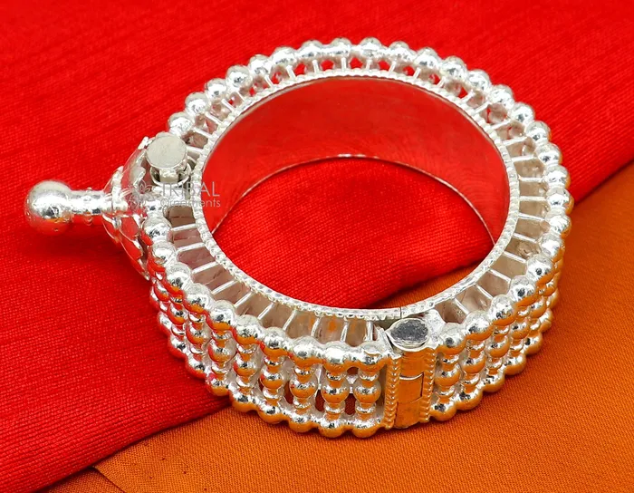 TRIBAL ORNAMENTS Bracelets Indian Traditional cultural design trendy 925 sterling silver handmade cuff kada bracelet amazing vintage design brides bangle cuff185 TRIBAL ORNAMENTS Bracelets Indian Traditional cultural design trendy 925 sterling silver handmade cuff kada bracelet amazing vintage design brides bangle cuff185