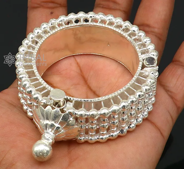 TRIBAL ORNAMENTS Bracelets Indian Traditional cultural design trendy 925 sterling silver handmade cuff kada bracelet amazing vintage design brides bangle cuff185 TRIBAL ORNAMENTS Bracelets Indian Traditional cultural design trendy 925 sterling silver handmade cuff kada bracelet amazing vintage design brides bangle cuff185
